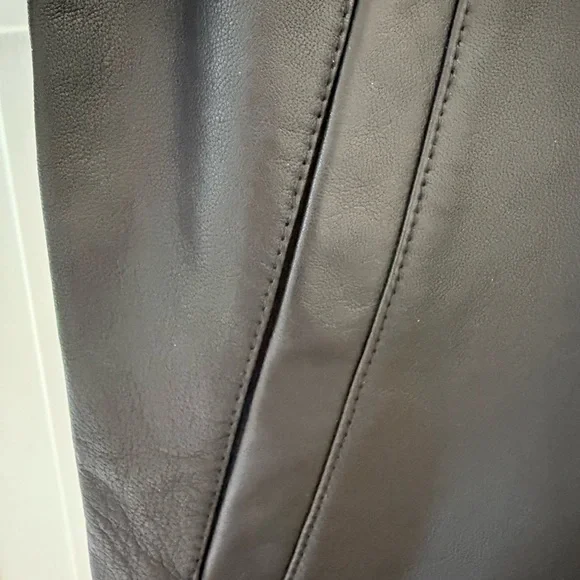 NWT Men’s Cole Haan Black Leather Jacket - Picture 4 of 5